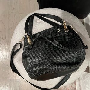 NEW Authentic Leather Black Purse Handbag
